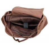 TD04 OXFORD™ plecak szkolny - miejski. Bawełna i skóra naturalna. Unisex